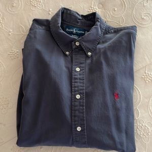 Men’s Ralph Lauren Polo blue long sleeve shirt